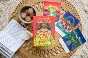 Yoga book and oracle cards from Emilees Healing Hut